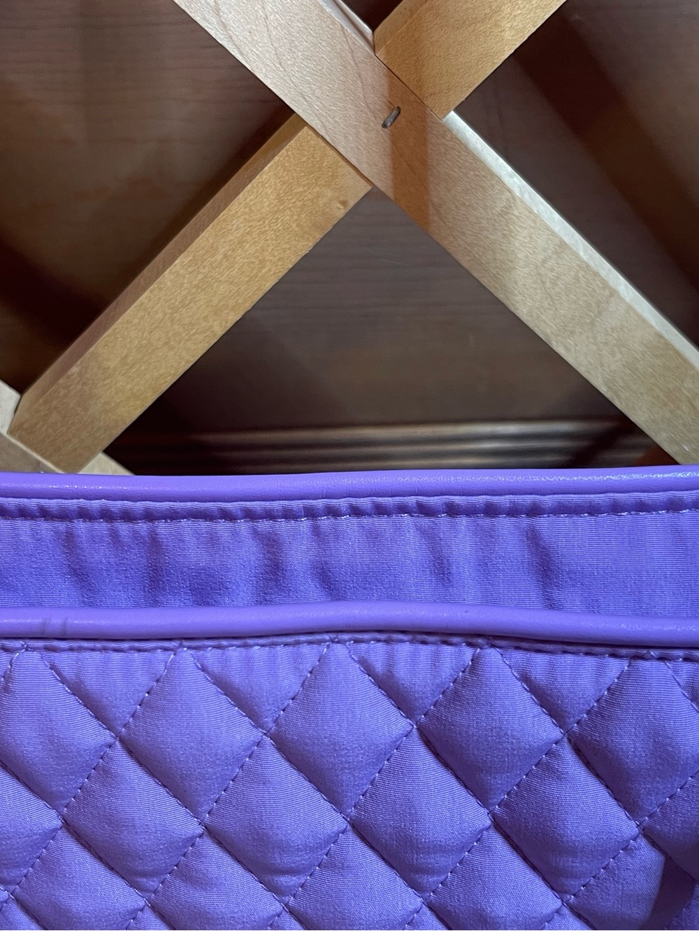 Vera Bradley Monochromatic Wisteria Purple Tote /Large Quilted Performance Twill - Picture 9 of 16